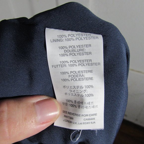 J. CREW Burgundy and Navy Blue Chevron Stripes Pleated Skirt - Picture 6 of 6